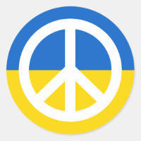 Ukrainian flag peace symbol Ukraine anti war