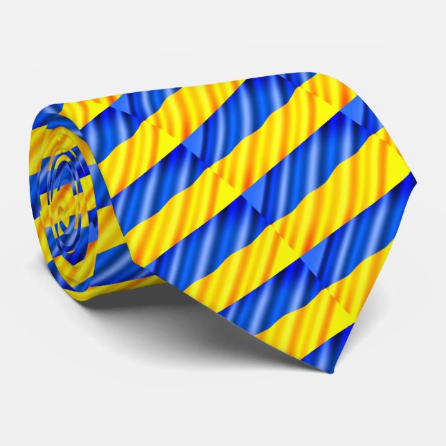 Ukrainian Flag - Peace - Ukraine Freedom Neck Tie (Rolled)