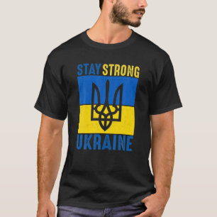Ukrainian Flag Stand Strong Ukraine Symbol T-Shirt