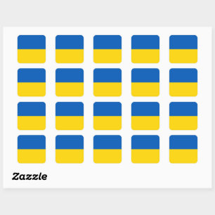 Ukrainian flag sticker pack