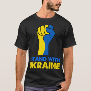 Ukrainian Flag Support I stand with Ukraine T-Shirt