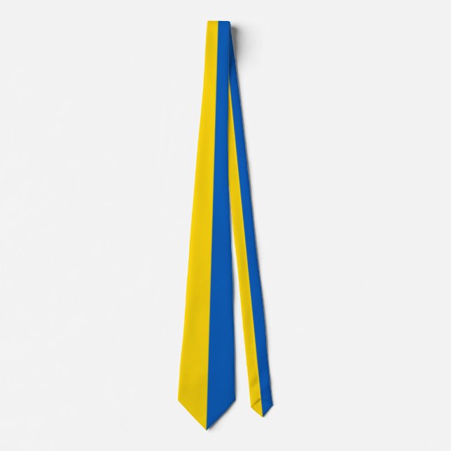 Ukrainian flag. Support Ukraine.  Tie (Front)