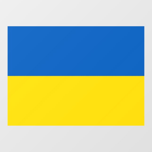 Ukrainian flag. Supporting Ukraine Window Cling (Sheet)