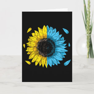 Ukrainian Flag Symbol Tryzub Love Support Ukraine Card