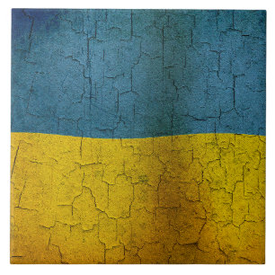 Ukrainian flag tile