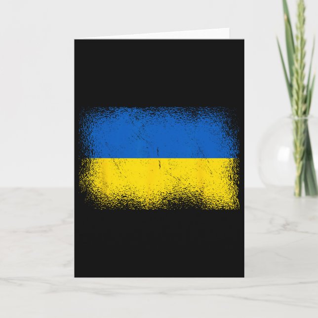 Ukrainian Flag Ukraine 1  Card (Front)