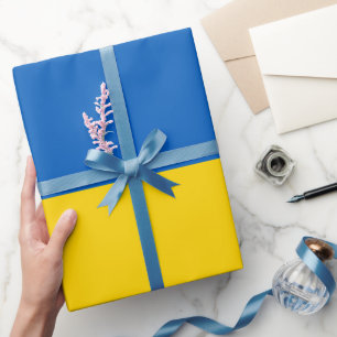 Ukrainian flag & Ukraine birthday, wedding /sports Wrapping Paper
