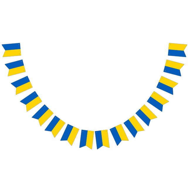 Ukrainian Flag (Ukraine) Bunting Banner (All)