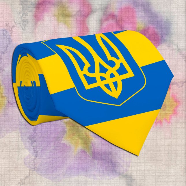 Ukrainian Flag & Ukraine business stripes  Tie (Creator Uploaded)