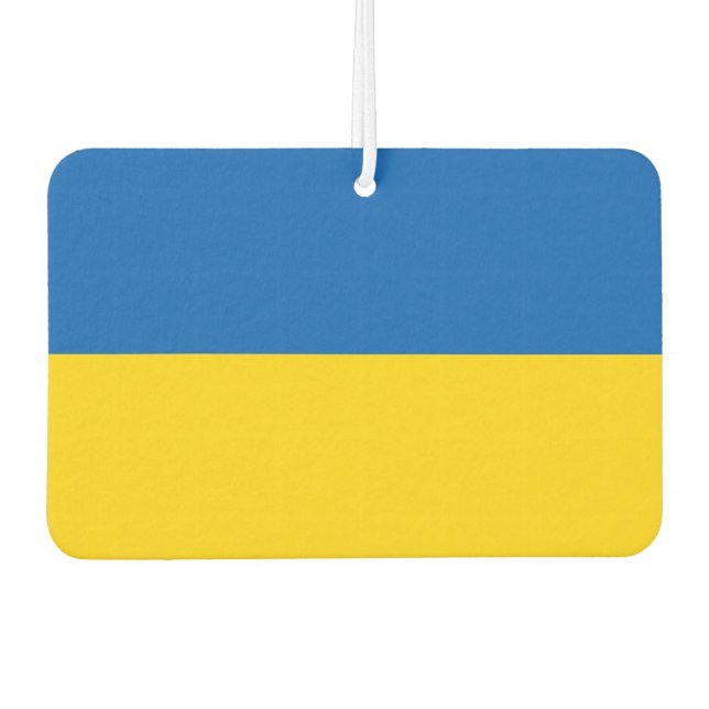 Ukrainian Flag (Ukraine) Car Air Freshener (Front)