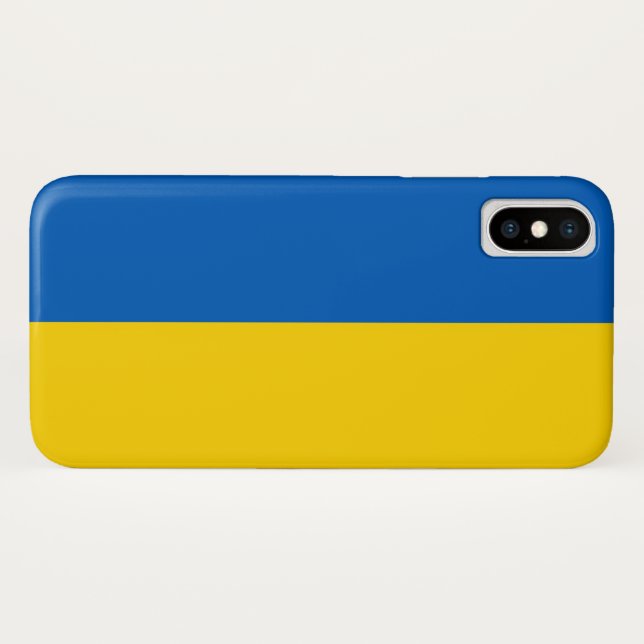Ukrainian Flag (Ukraine) Case-Mate iPhone Case (Back (Horizontal))