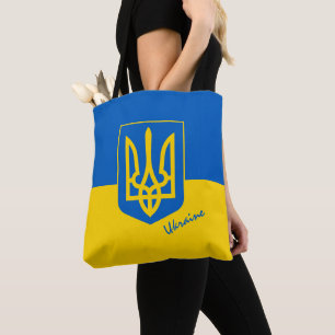 Ukrainian flag & Ukraine fashion, shopping /sports Tote Bag