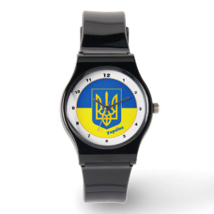 Ukrainian Flag & Ukraine fashion / Tryzub Watch