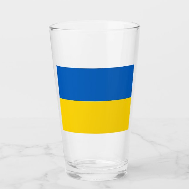 Ukrainian Flag (Ukraine) Glass (Front)