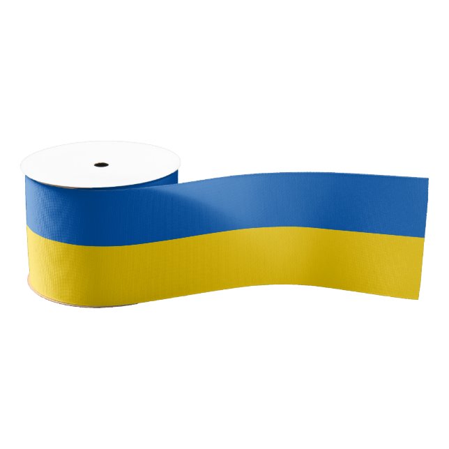 Ukrainian Flag & Ukraine holiday, travel / sports  Grosgrain Ribbon (Spool)