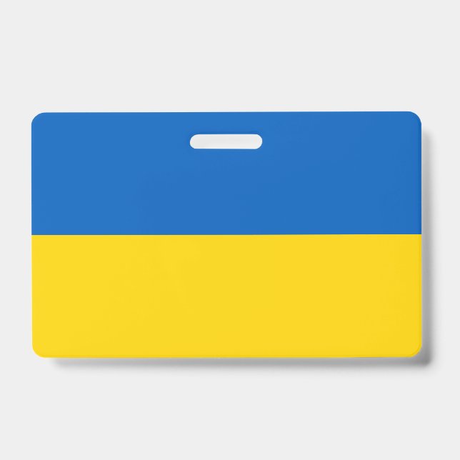 Ukrainian Flag (Ukraine) ID Badge (Front)