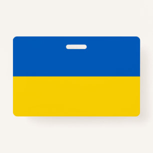 Ukrainian Flag (Ukraine) ID Badge