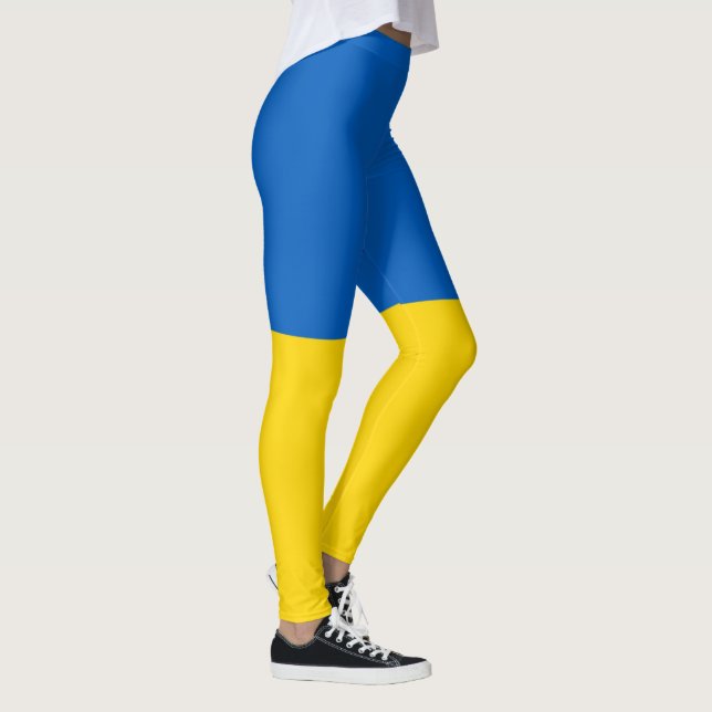 Ukrainian Flag (Ukraine) Leggings (Right)