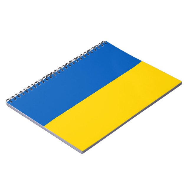 Ukrainian Flag (Ukraine) Notebook (Left Side)