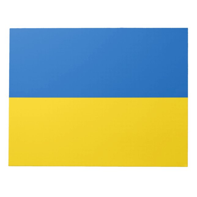 Ukrainian Flag (Ukraine) Notepad (Front)