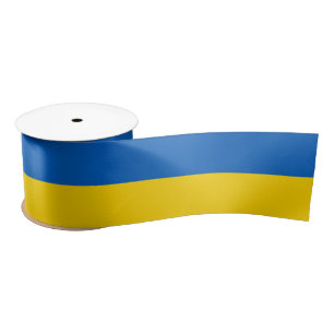 Ukrainian Flag (Ukraine) Satin Ribbon