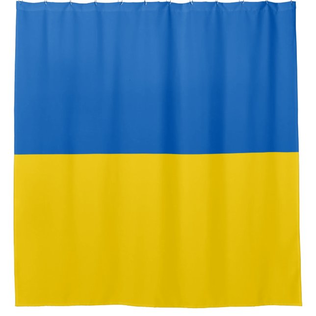 Ukrainian Flag (Ukraine) Shower Curtain (Front)