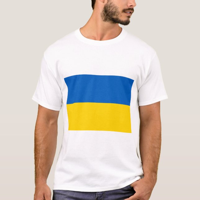 Ukrainian Flag (Ukraine) T-Shirt (Front)
