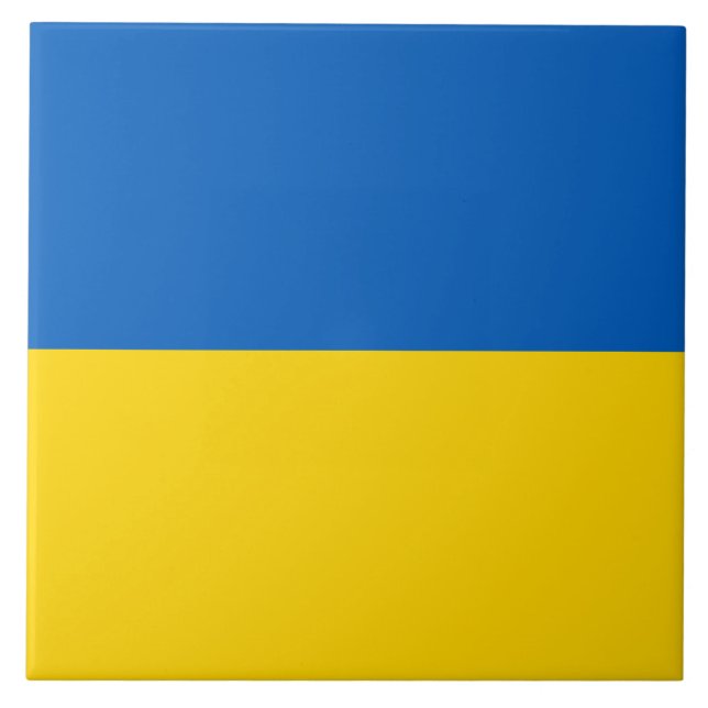 Ukrainian Flag (Ukraine) Tile (Front)