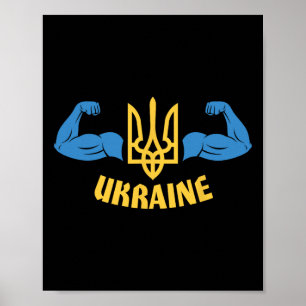 Ukrainian Flag Ukrainian Men Ukrainian Quote  Poster