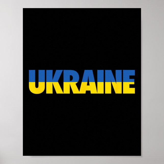 Ukrainian Flag Vintage Heritage 4  Poster (Front)