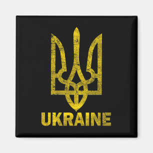 Ukrainian Flag Vintage Ukraine Flag 1 Magnet