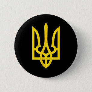 Ukrainian Flag Vintage Ukraine Flag 6 Cm Round Badge
