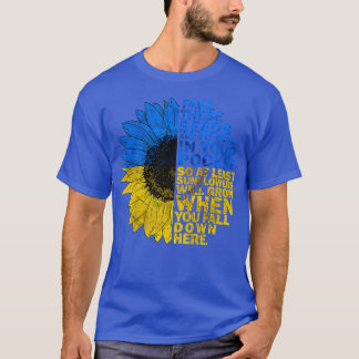 Ukrainian Flag Vintage Ukraine Flag Sunflower Prem T-Shirt