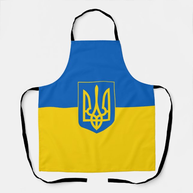 Ukrainian flag with the coat of arms apron (Front)