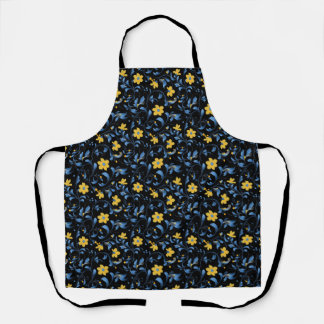 Ukrainian floral folk art motifs.  apron