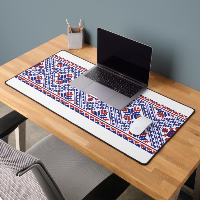 Ukrainian floral national pattern desk mat (Office 2)