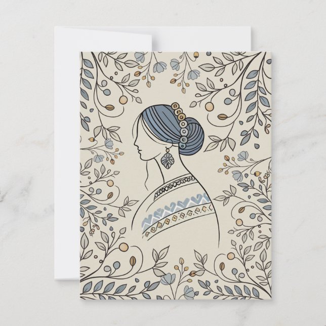 Ukrainian Folk Art Holiday Card (Front)