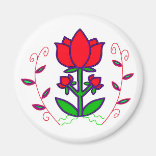 Ukrainian Folk Art Motif - Tree of Life Magnet