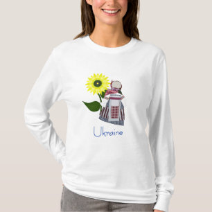 Ukrainian Folk Doll with sunflower, Motanka. T-Shirt