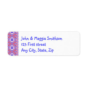 Ukrainian Folk Ethnic Embroidery Border Tradition