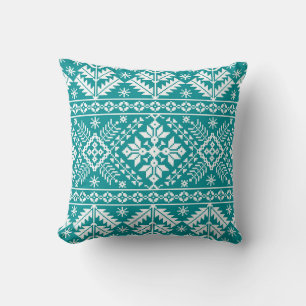 Ukrainian Folk Ethnic Seamless Ornament Cushion