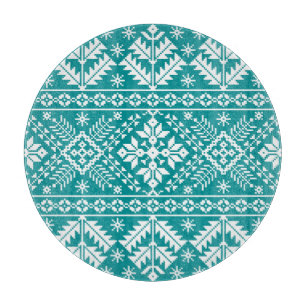 Ukrainian Folk Ethnic Seamless Ornament Cutting Board
