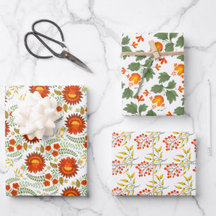 Ukrainian folk floral pattern. Ukraine Wrapping Paper Sheet