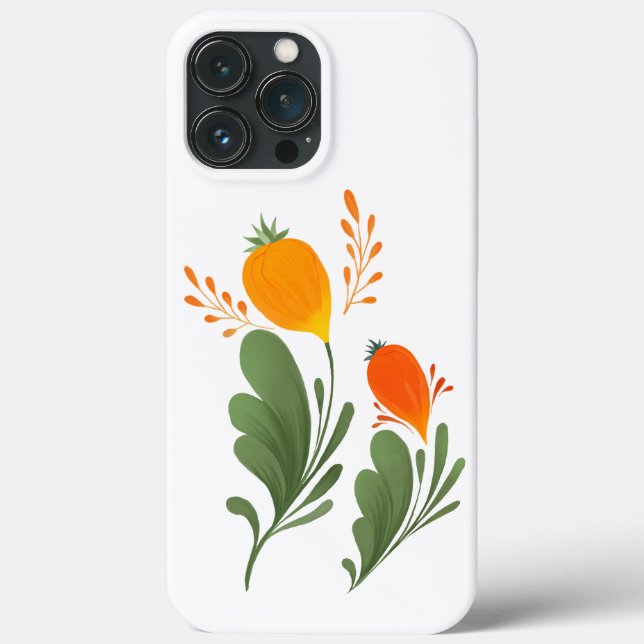 Ukrainian folk floral pattern. Ukrainian style Case-Mate iPhone Case (Back)