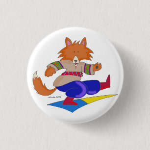 Ukrainian Foxy Dancer 3 Cm Round Badge
