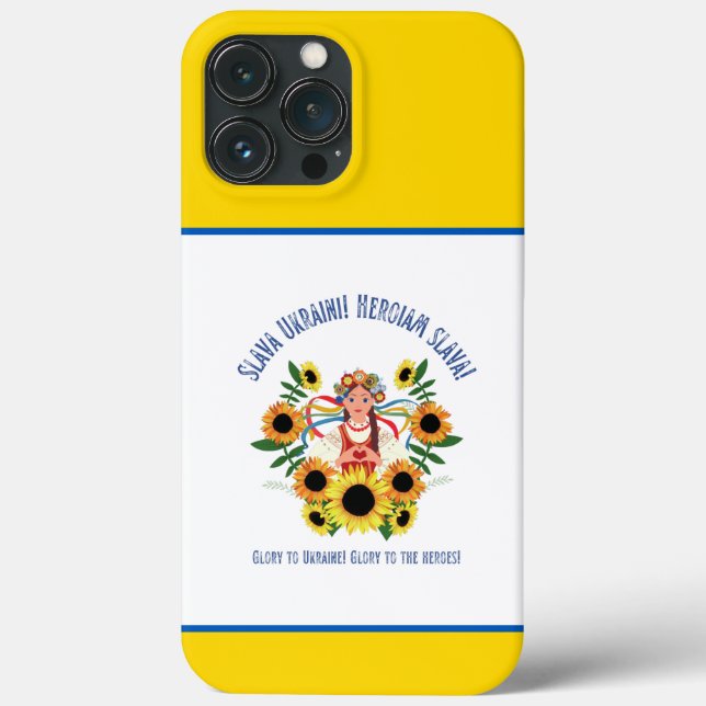 Ukrainian Girl Glory to Ukraine  Case-Mate iPhone Case (Back)