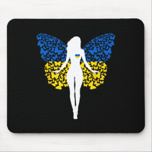 Ukrainian Girl Roots Ukraine Flag Pride Womens But Mouse Mat