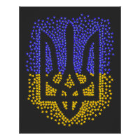 Ukrainian heraldry trident tryzub scattering stars