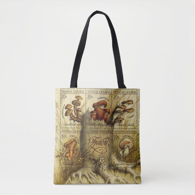Ukrainian Hryby (Mushrooms) Jumbo Tote Bag (Front)
