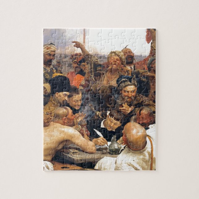 Ukrainian Kozaky/Cossacks by Repin Jigsaw Puzzle (Vertical)
